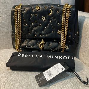 Rebecca Minkoff Edie Flap Shoulder with Celestial Studs